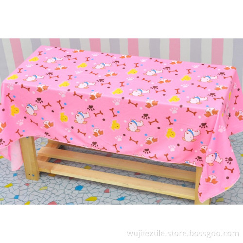 SGS Microfiber Pink Puppy Printed Bath Towel for Children (WJ-CH1522)
